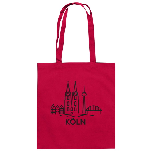 Köln Skyline (Druck) - Accessoires - Organic Cotton Bag