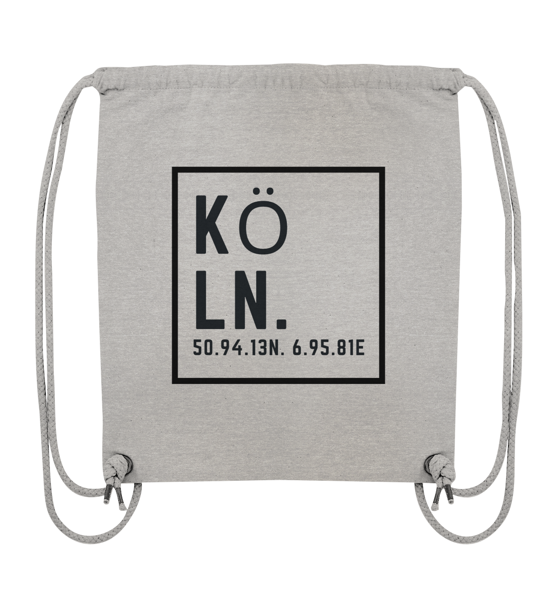 Köln Koordinaten (Druck) - Accessoires - Organic Gym-Bag
