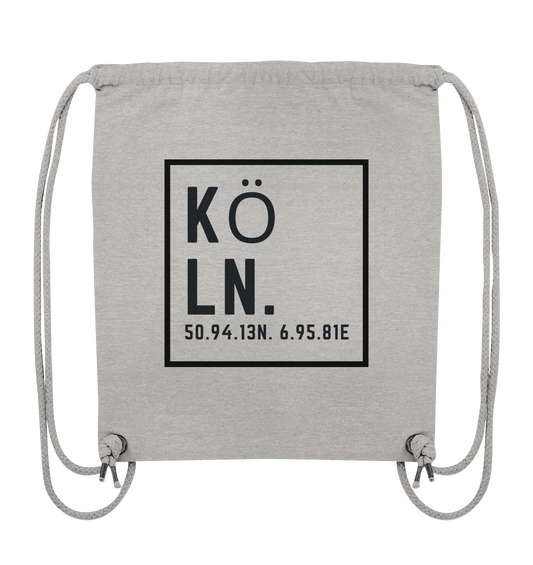Köln Koordinaten (Druck) - Accessoires - Organic Gym-Bag