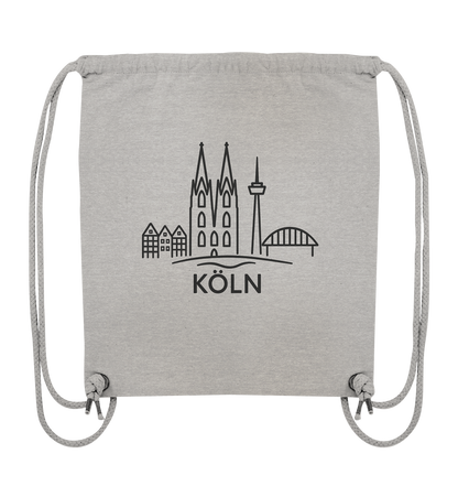 Köln Skyline (Druck) - Accessoires - Organic Gym-Bag