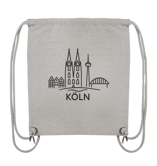 Köln Skyline (Druck) - Accessoires - Organic Gym-Bag