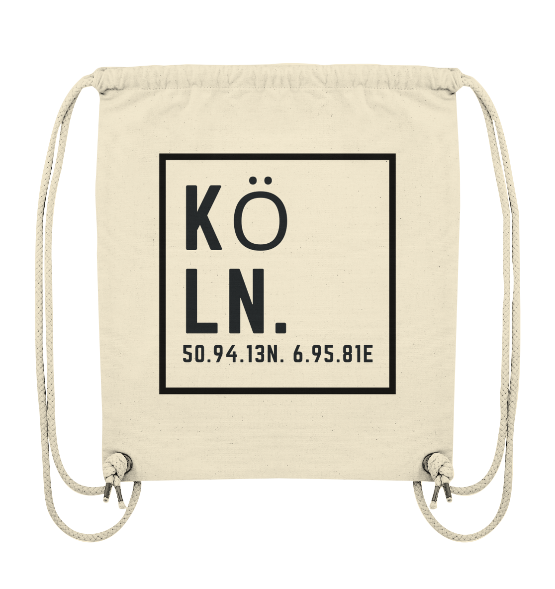 Köln Skyline (Druck) - Organic Gym-Bag