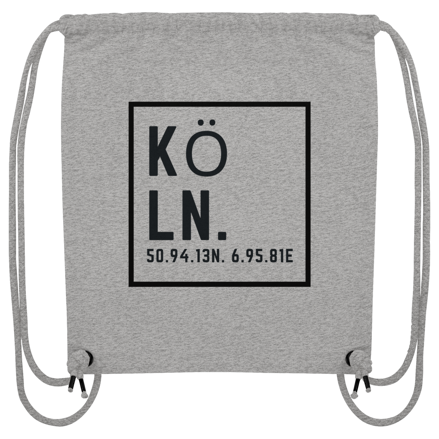 Köln Koordinaten (Druck) - Accessoires - Organic Gym-Bag