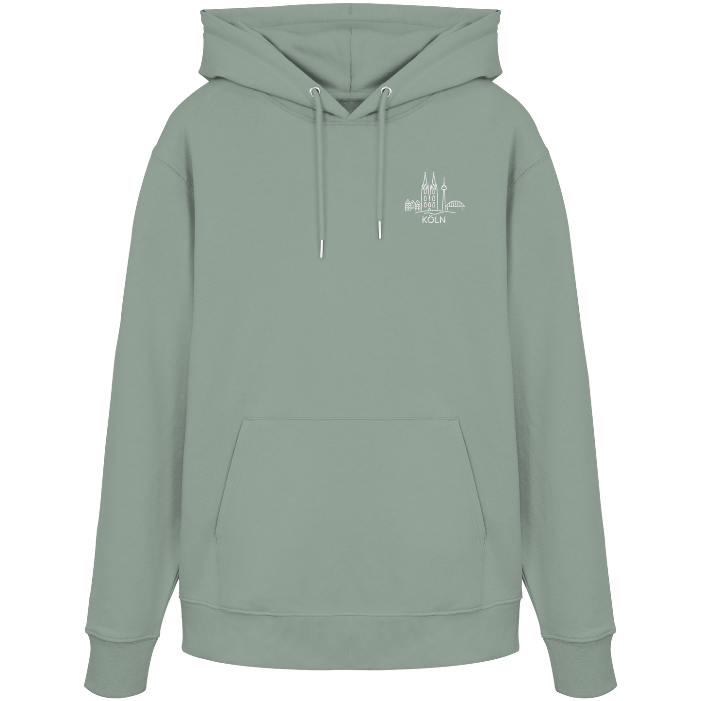 Köln Skyline Stick - Organic Hoodie