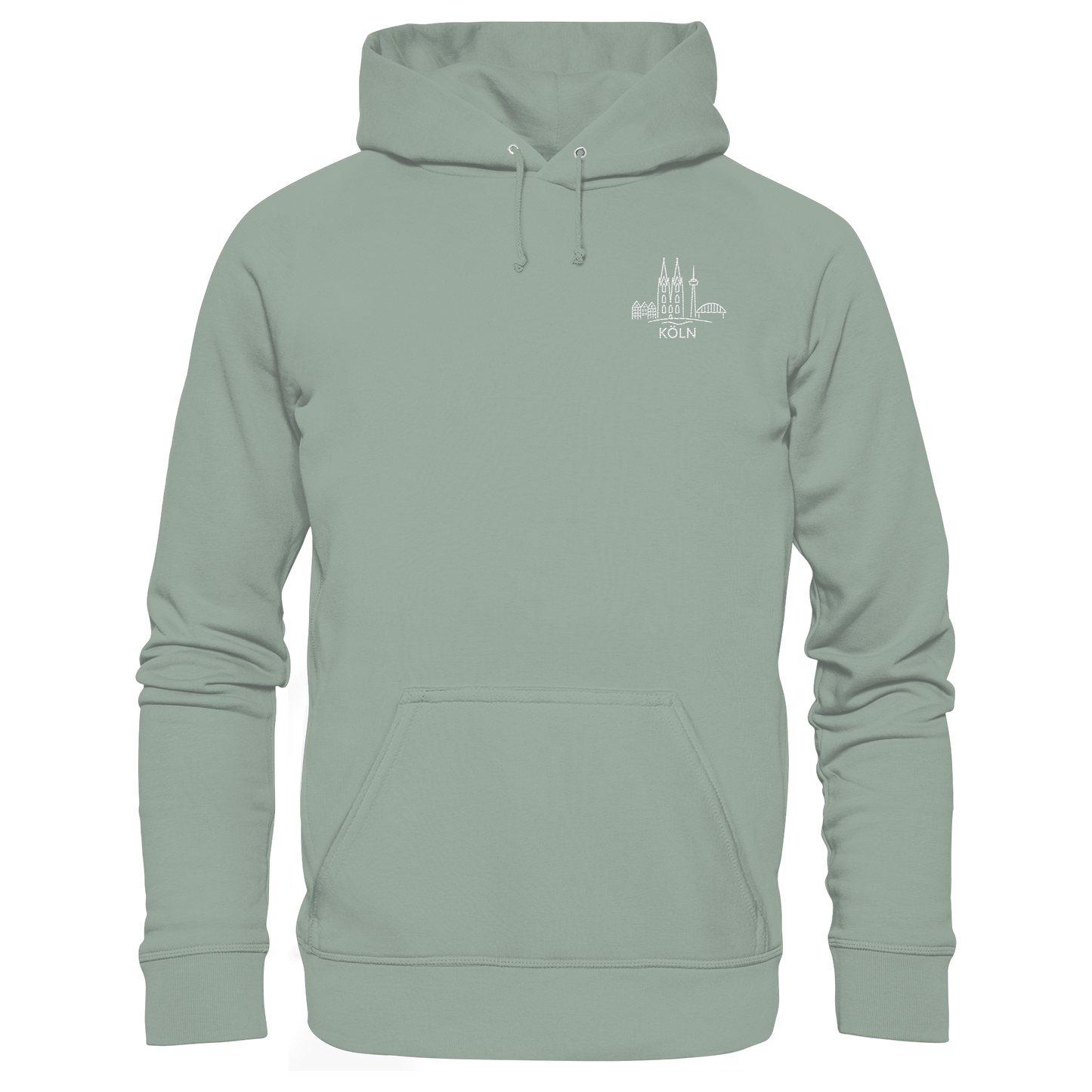 Köln Skyline Stick - Organic Hoodie