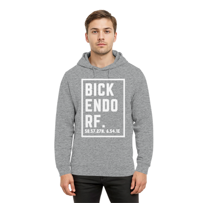 Bickendorf Koordinaten (großer Druck auf der Brust) - Organic Hoodie B&C