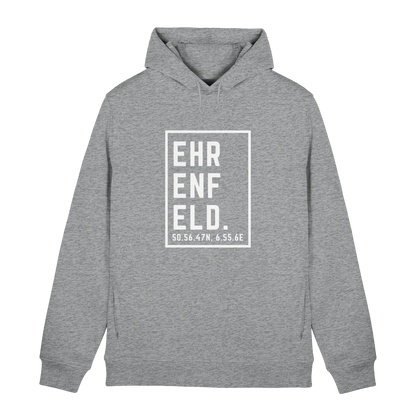 Ehrenfeld Koordinaten (großer Druck auf der Brust) - Organic Hoodie B&C