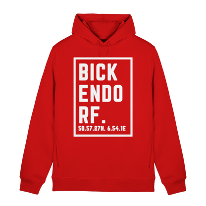 Bickendorf Koordinaten (großer Druck auf der Brust) - Organic Hoodie B&C