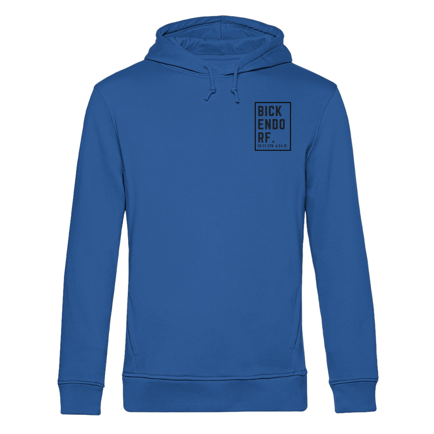 Bickendorf Koordinaten (kleiner Druck auf der Brust) - Organic Hoodie B&C