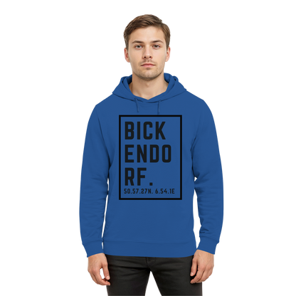 Bickendorf Koordinaten (großer Druck auf der Brust) - Organic Hoodie B&C
