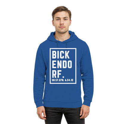 Bickendorf Koordinaten (großer Druck auf der Brust) - Organic Hoodie B&C