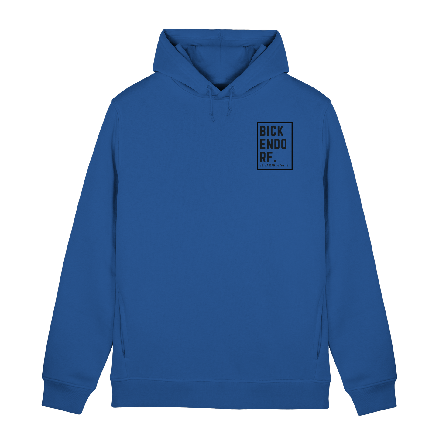 Bickendorf Koordinaten (kleiner Druck auf der Brust) - Organic Hoodie B&C