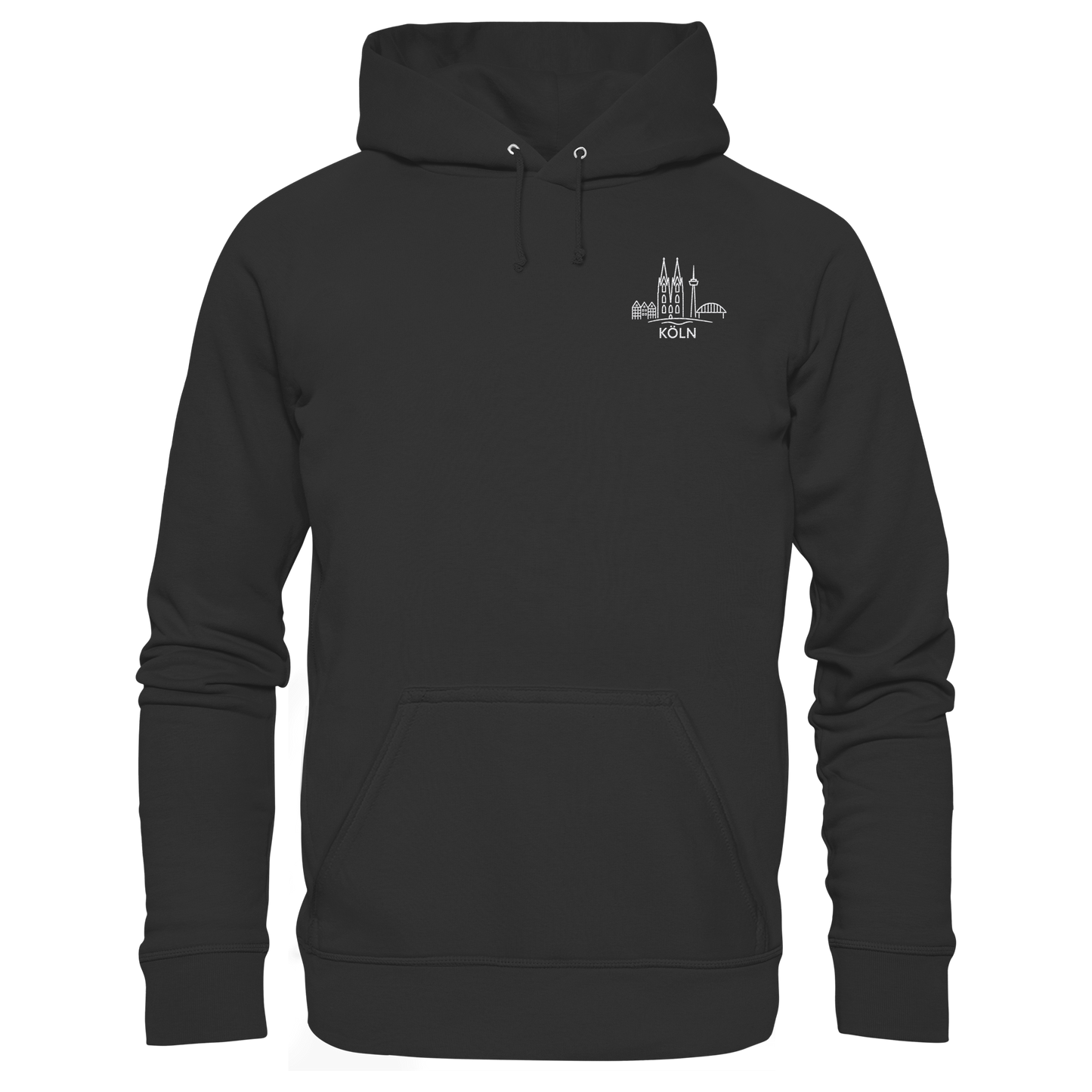 Köln Skyline Stick - Organic Hoodie