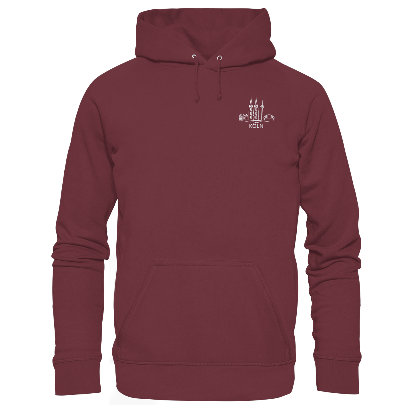 Köln Skyline Stick - Organic Hoodie