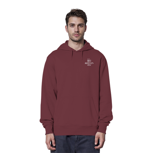 Köln Skyline Stick - Organic Hoodie