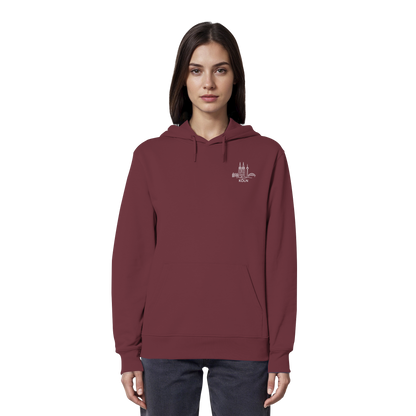 Köln Skyline Stick - Organic Hoodie