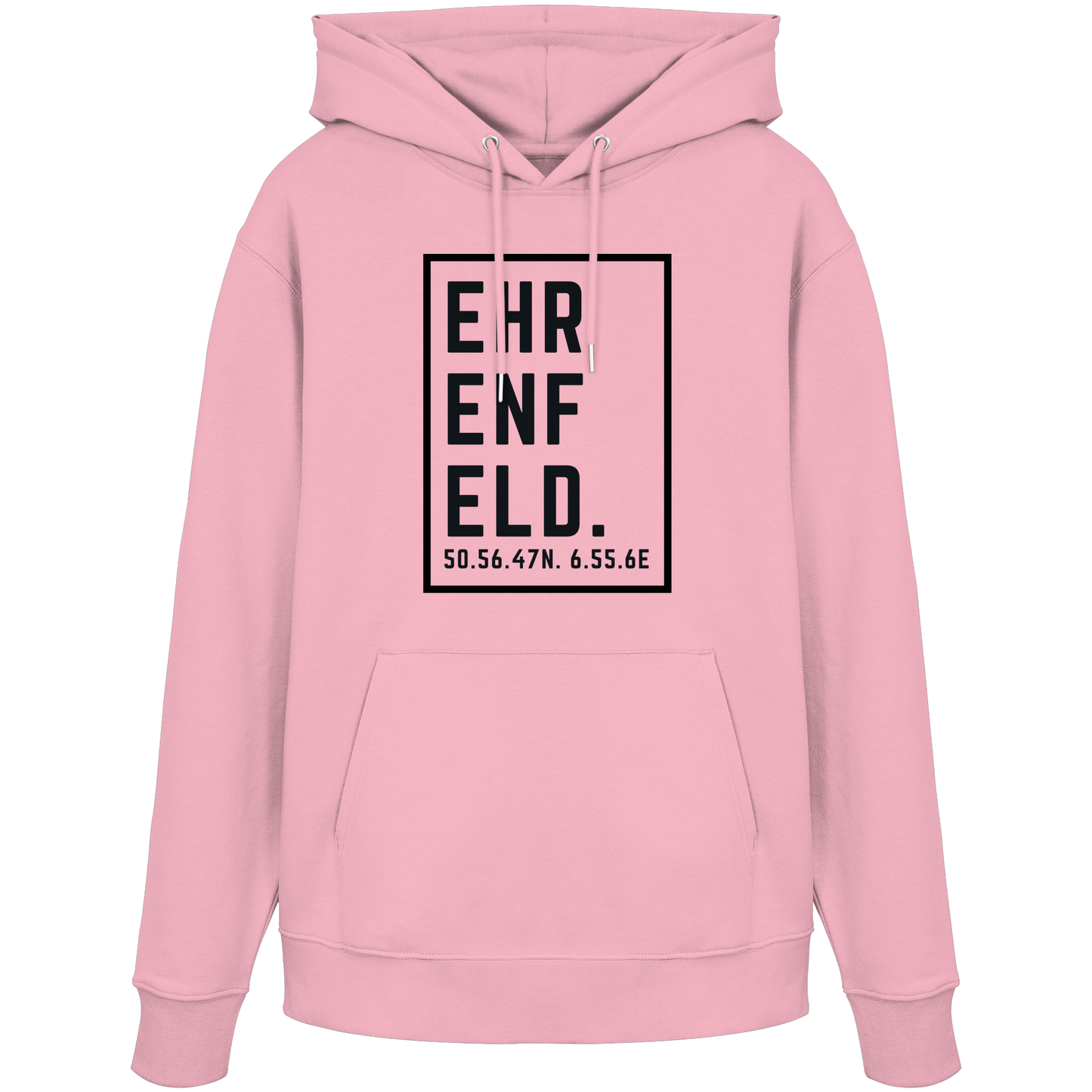 Ehrenfeld Koordinaten (großer Druck auf der Brust) - Organic Hoodie