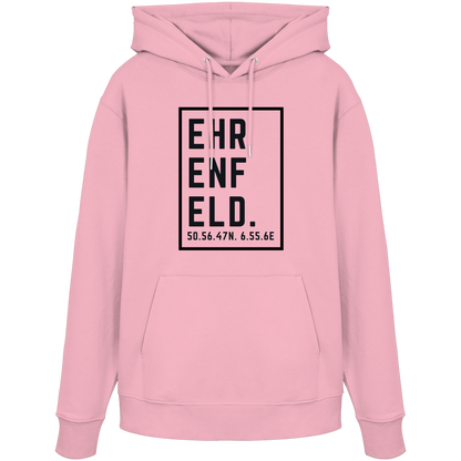Ehrenfeld Koordinaten (großer Druck auf der Brust) - Organic Hoodie