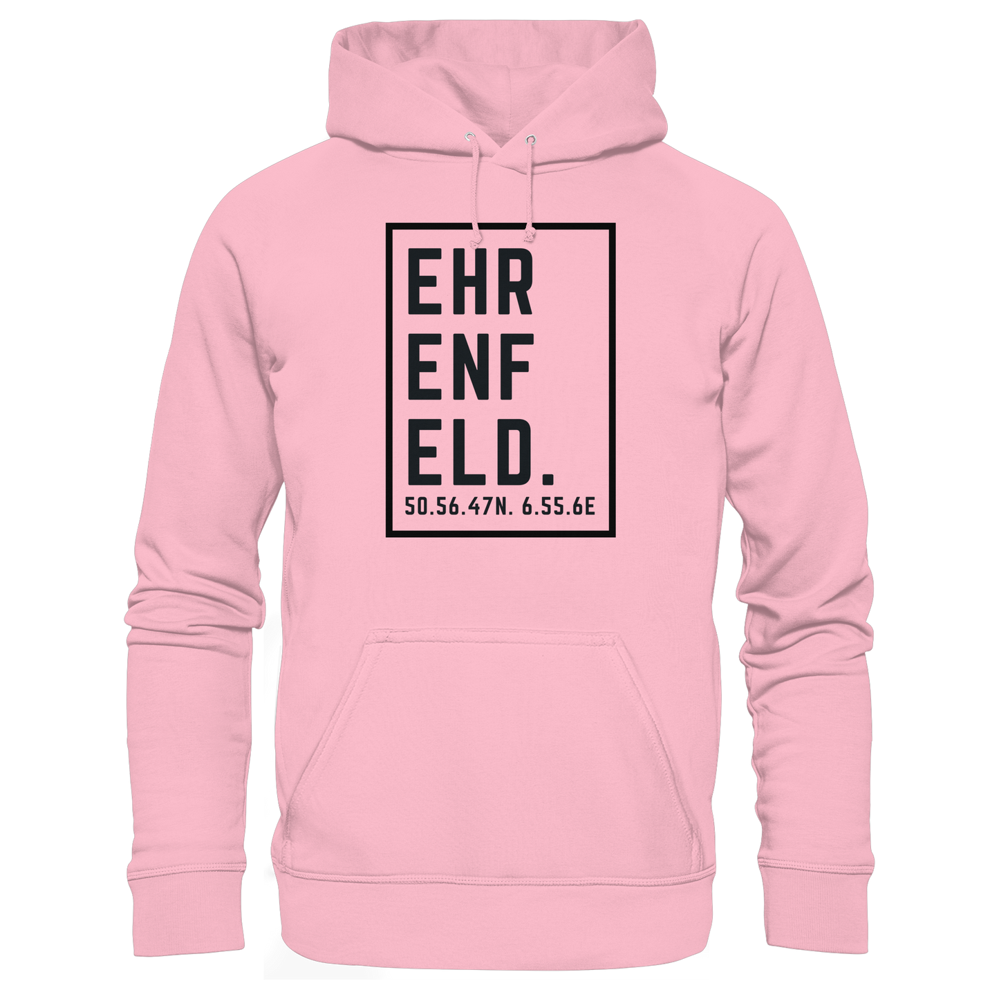 Ehrenfeld Koordinaten (großer Druck auf der Brust) - Organic Hoodie