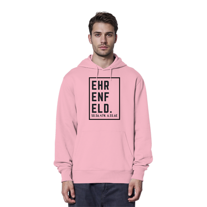 Ehrenfeld Koordinaten (großer Druck auf der Brust) - Organic Hoodie