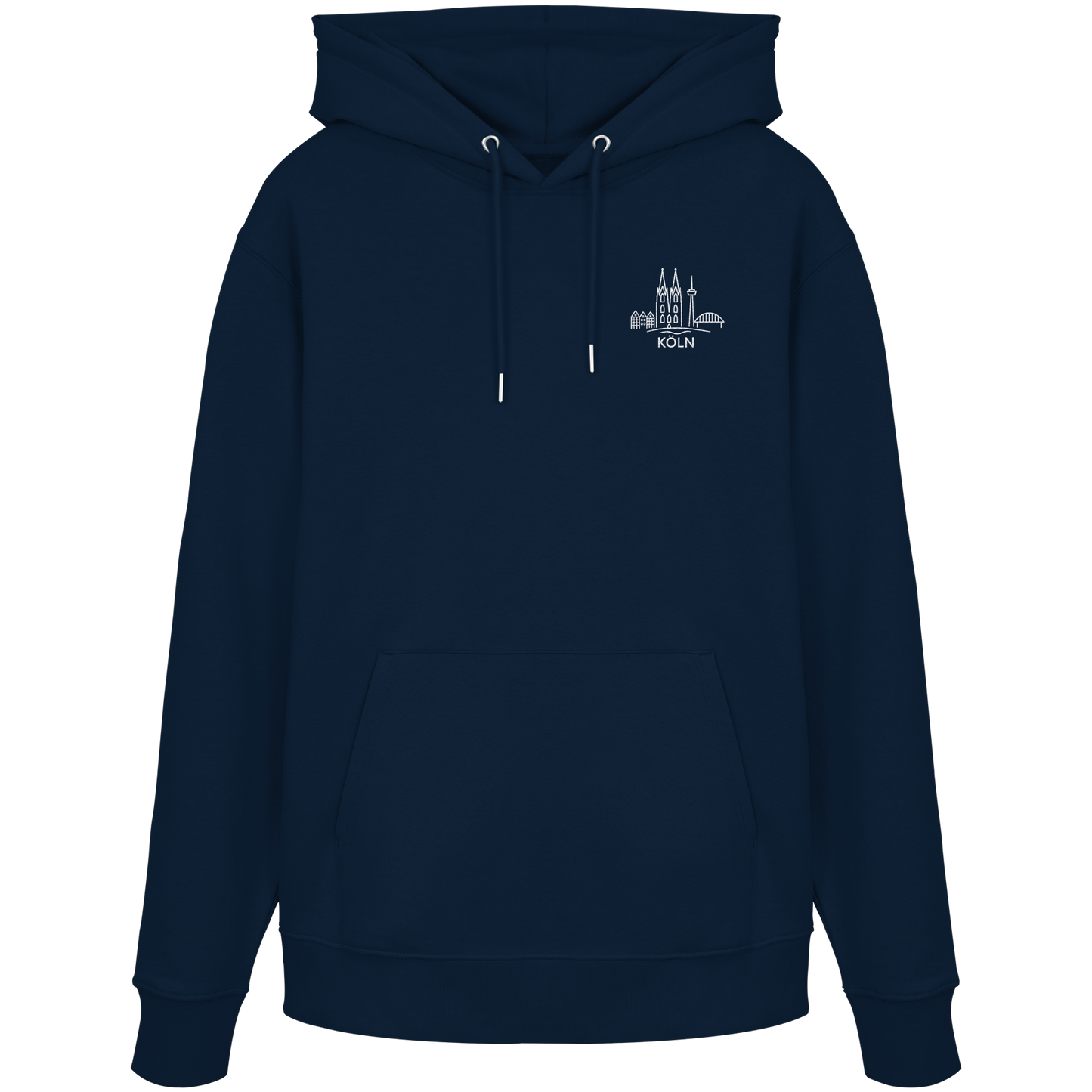 Köln Skyline Stick - Organic Hoodie