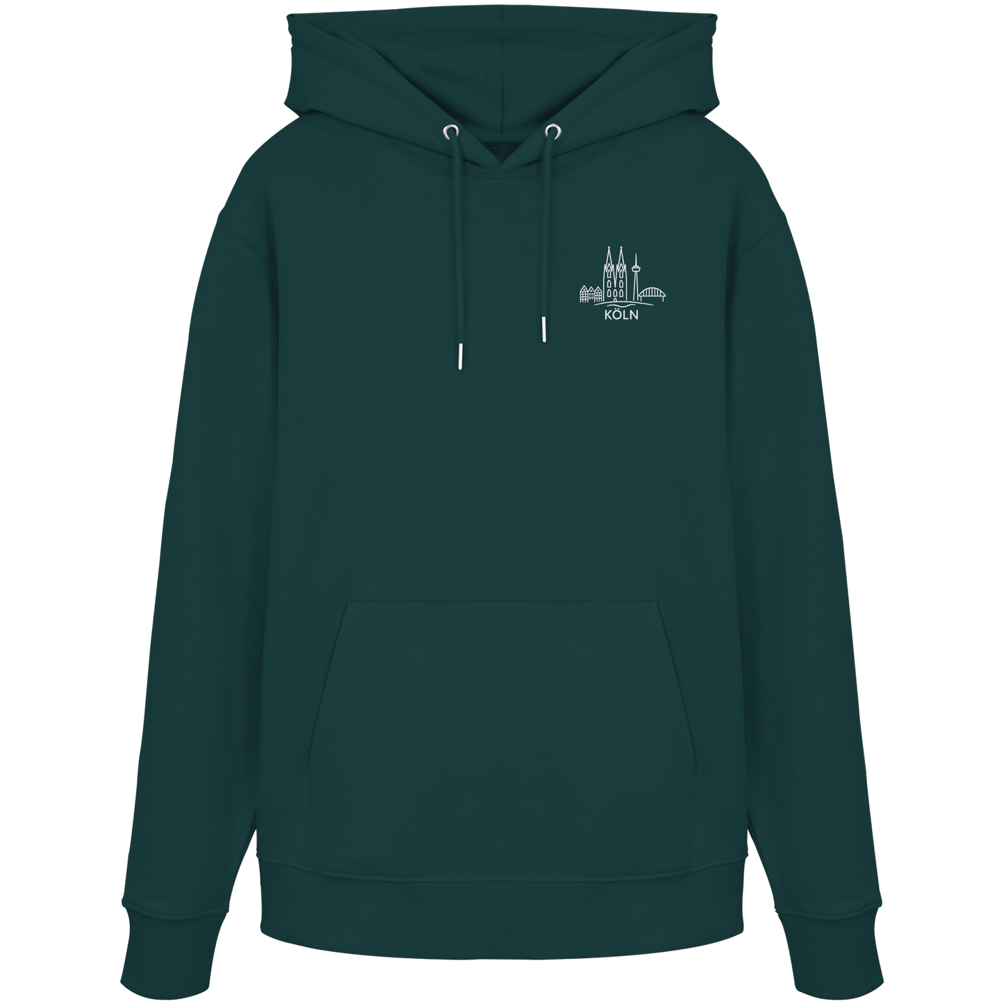 Köln Skyline Stick - Organic Hoodie