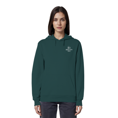 Köln Skyline Stick - Organic Hoodie