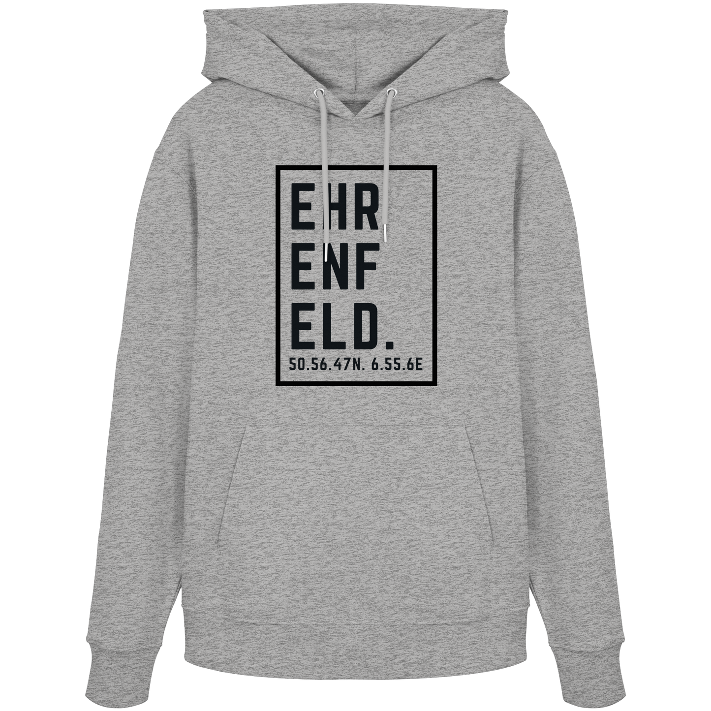 Ehrenfeld Koordinaten (großer Druck auf der Brust) - Organic Hoodie