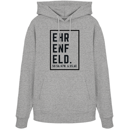 Ehrenfeld Koordinaten (großer Druck auf der Brust) - Organic Hoodie