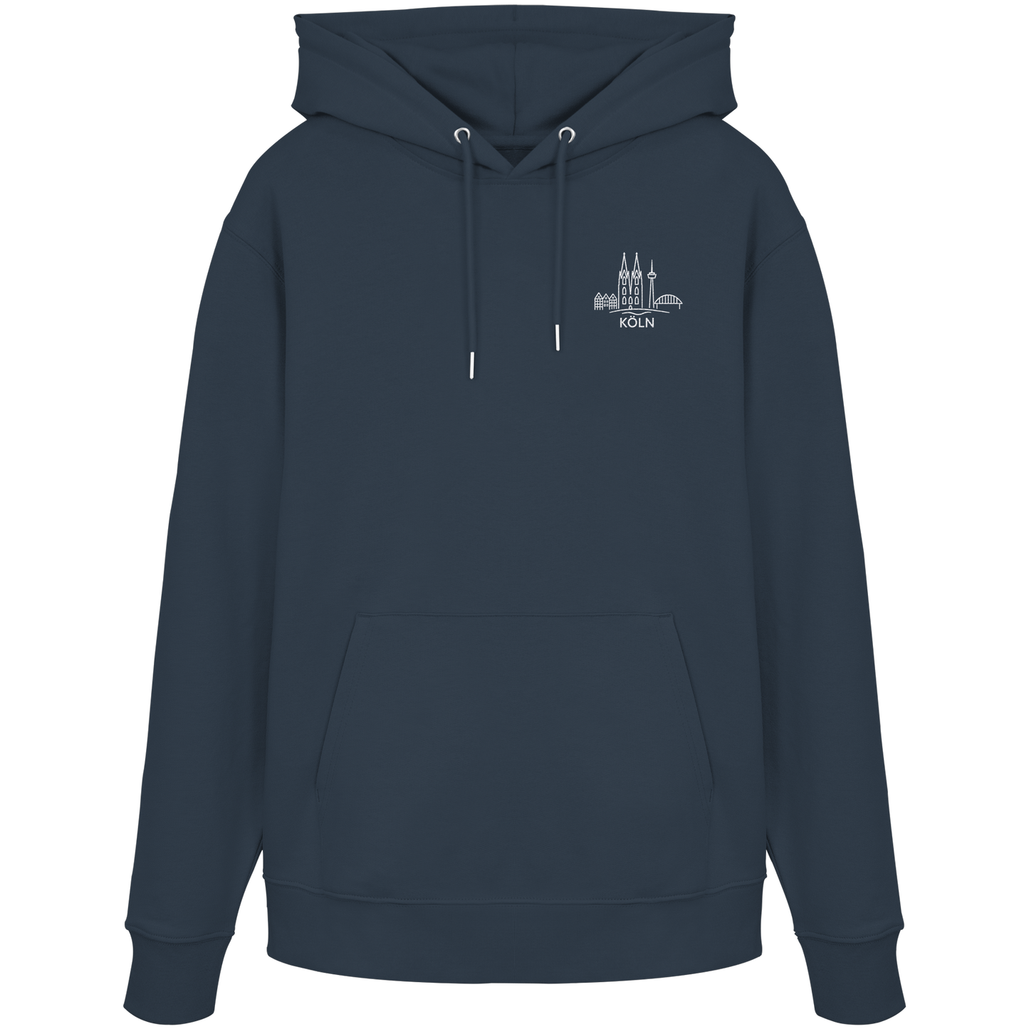 Köln Skyline Stick - Organic Hoodie