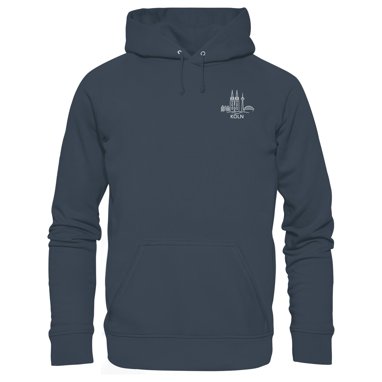 Köln Skyline Stick - Organic Hoodie