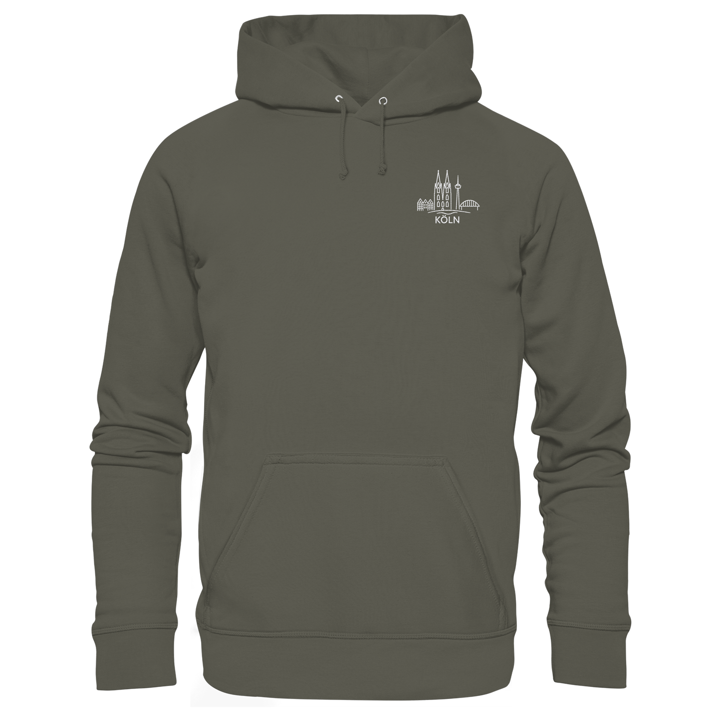 Köln Skyline Stick - Organic Hoodie