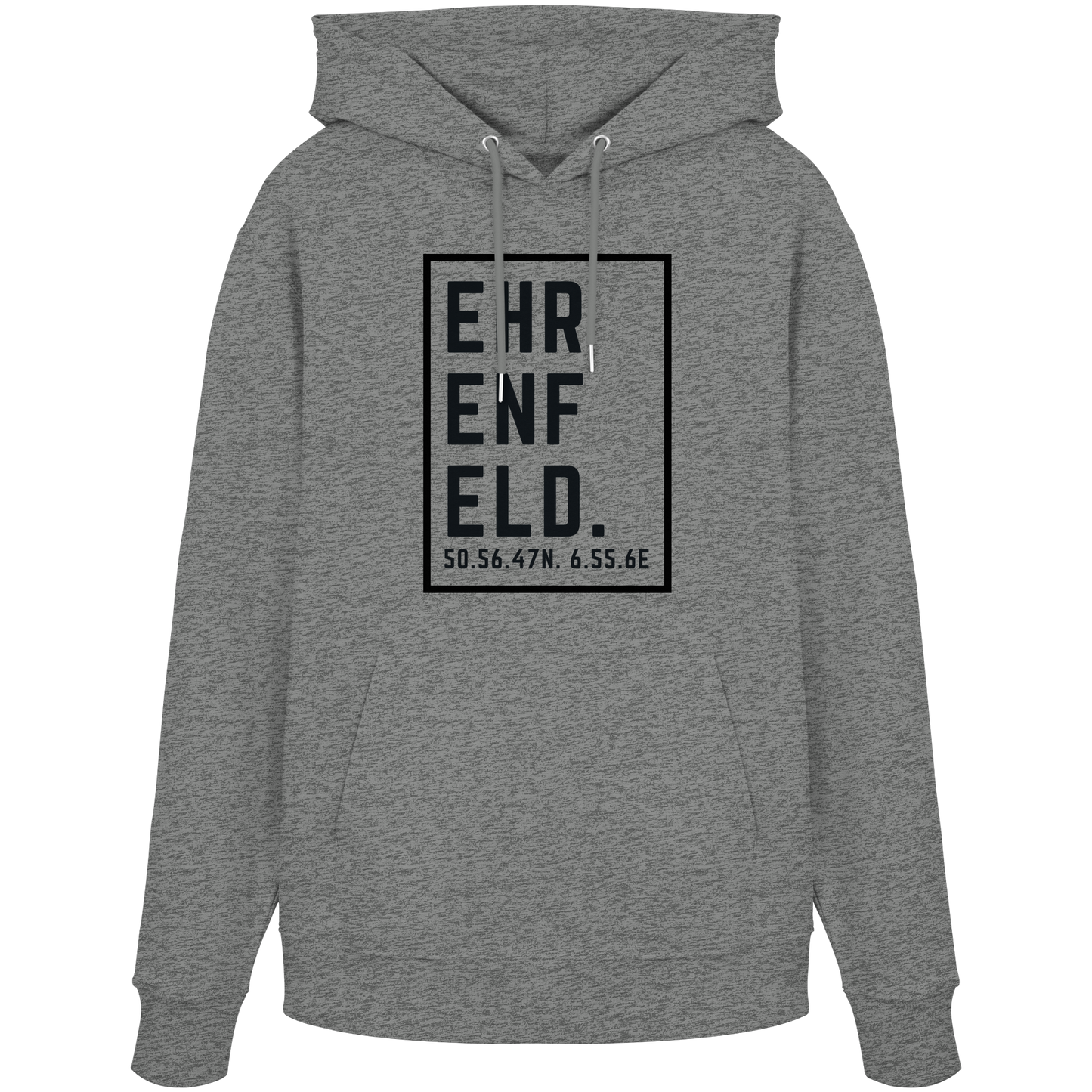 Ehrenfeld Koordinaten (großer Druck auf der Brust) - Organic Hoodie