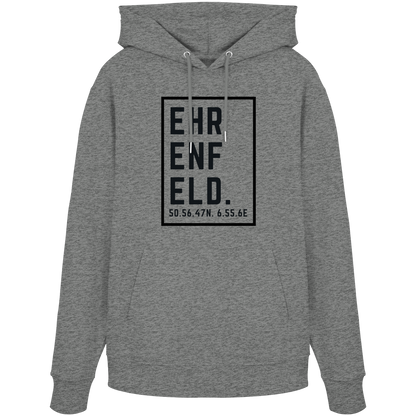 Ehrenfeld Koordinaten (großer Druck auf der Brust) - Organic Hoodie
