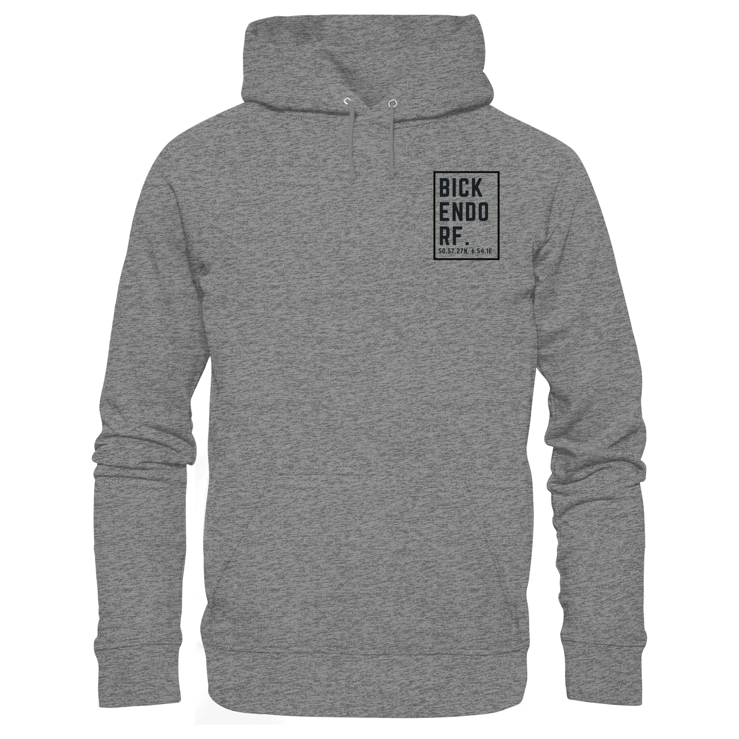 Bickendorf Koordinaten (kleiner Druck auf der Brust) - Organic Hoodie