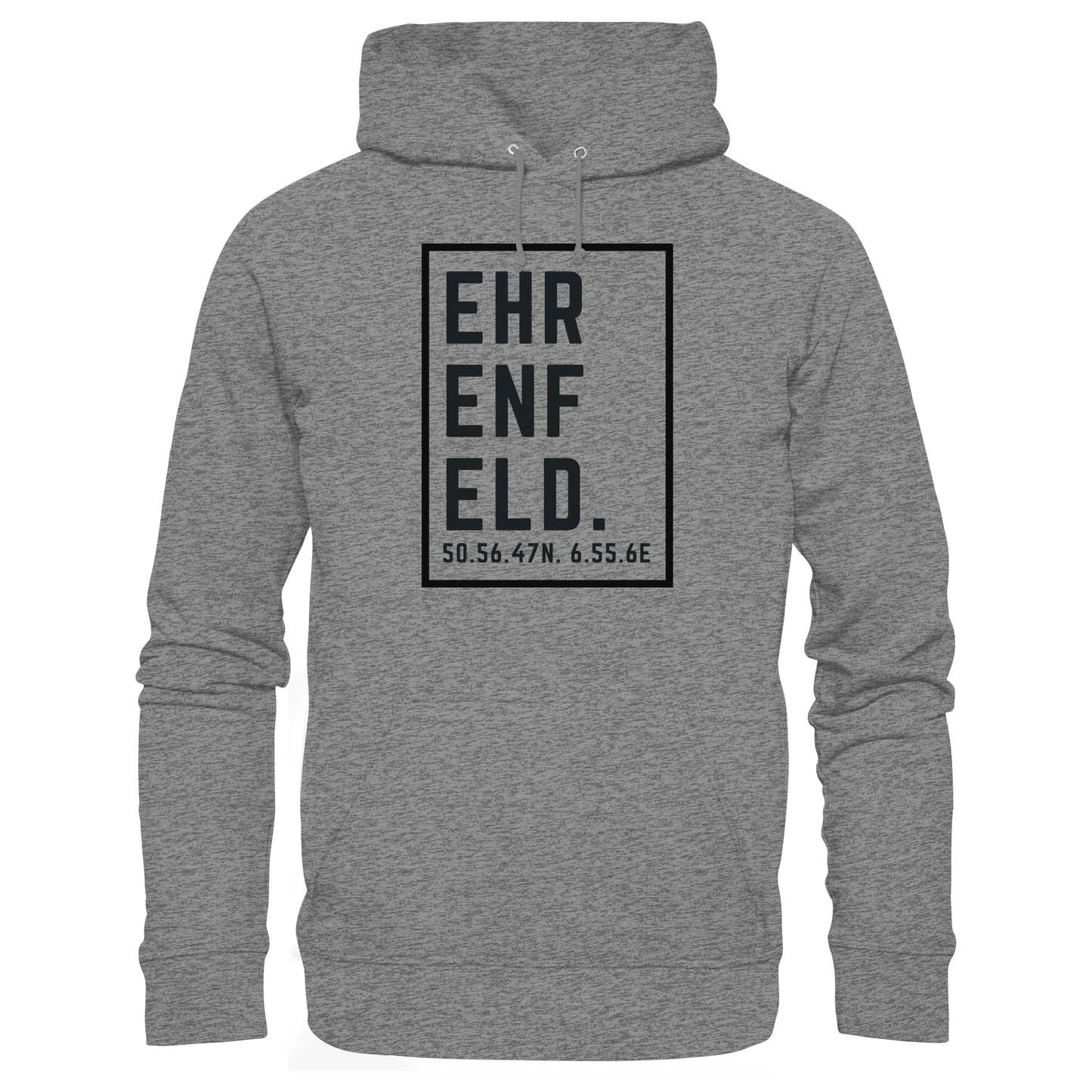 Ehrenfeld Koordinaten (großer Druck auf der Brust) - Organic Hoodie