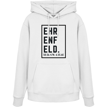 Ehrenfeld Koordinaten (großer Druck auf der Brust) - Organic Hoodie