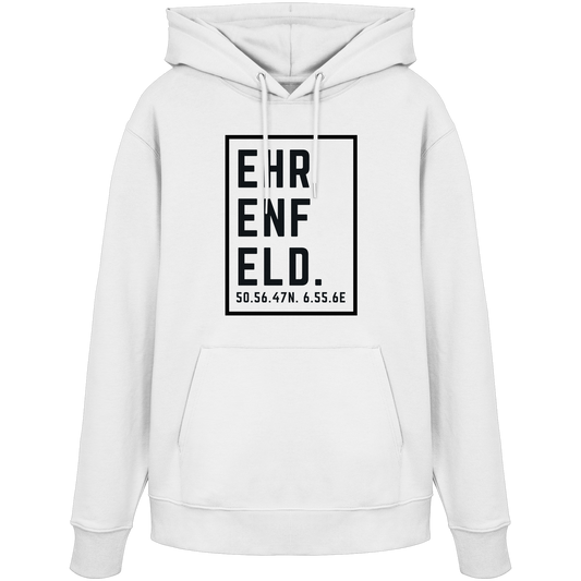 Ehrenfeld Koordinaten (großer Druck auf der Brust) - Organic Hoodie