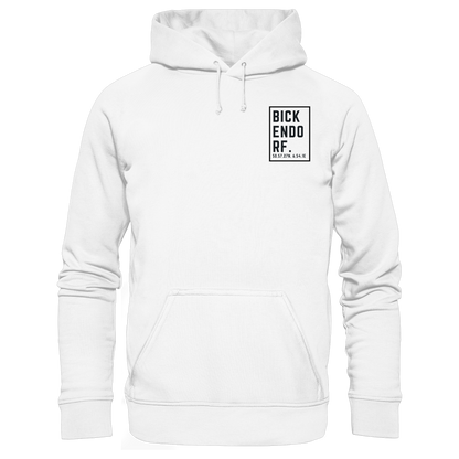 Bickendorf Koordinaten (kleiner Druck auf der Brust) - Organic Hoodie