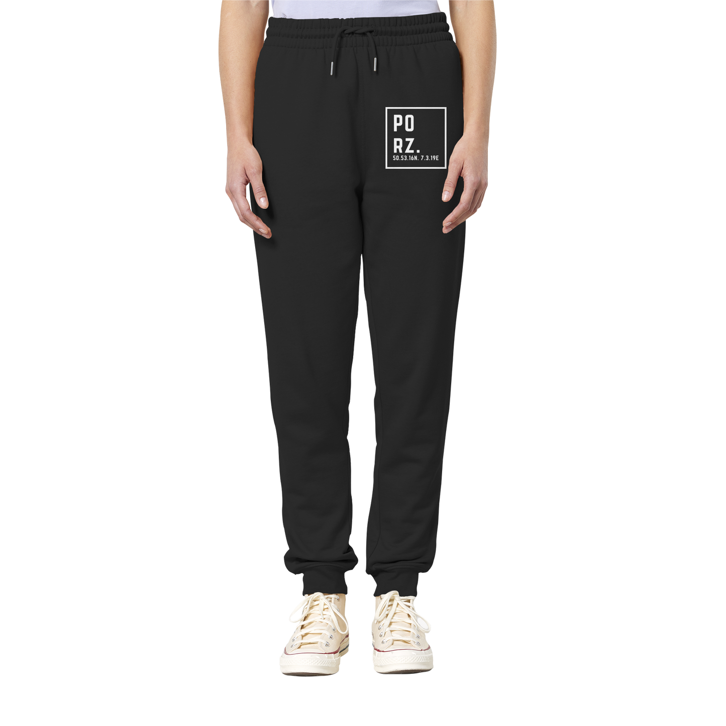 Porz Koordinaten (Druck)  - Organic Jogger Pants