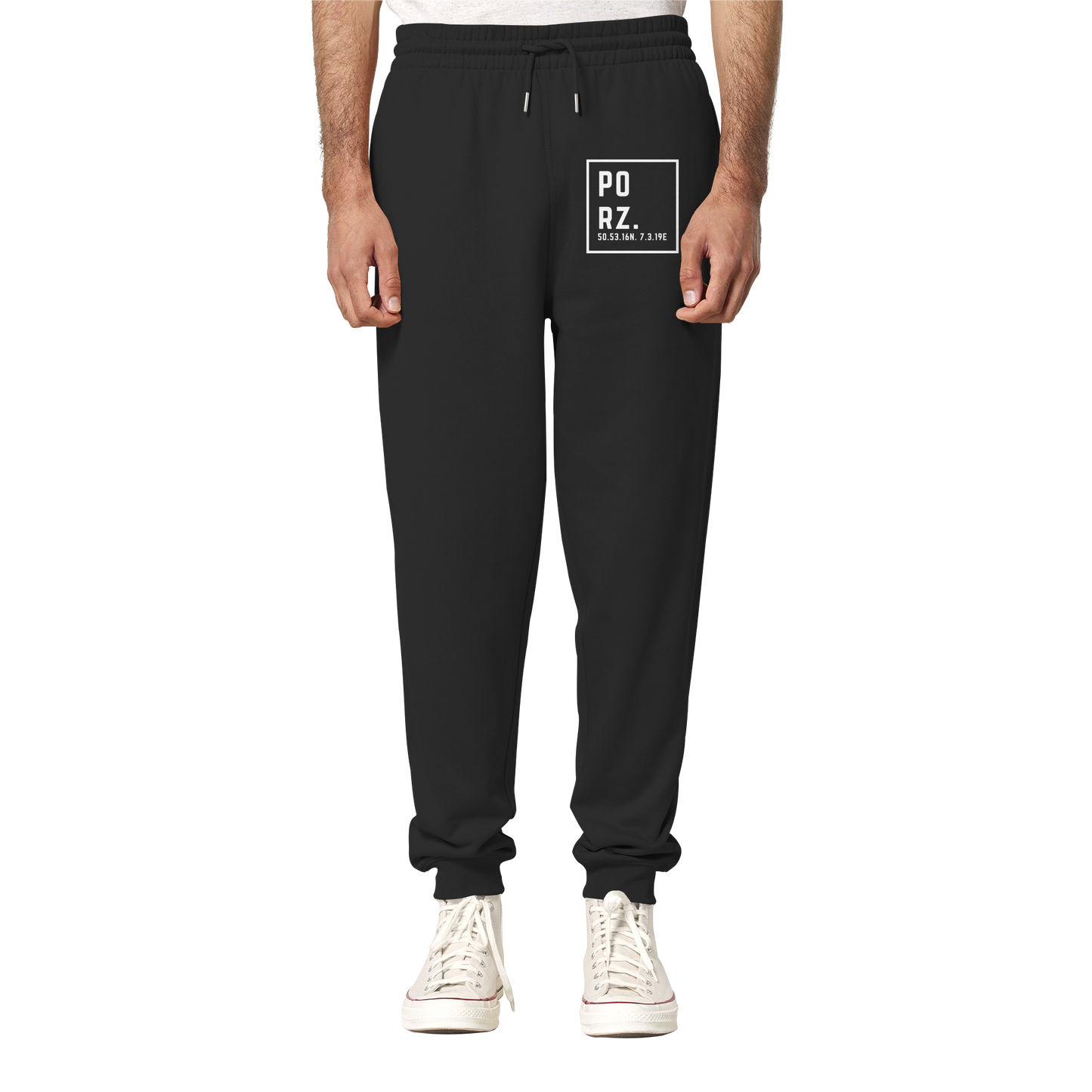 Porz Koordinaten (Druck)  - Organic Jogger Pants