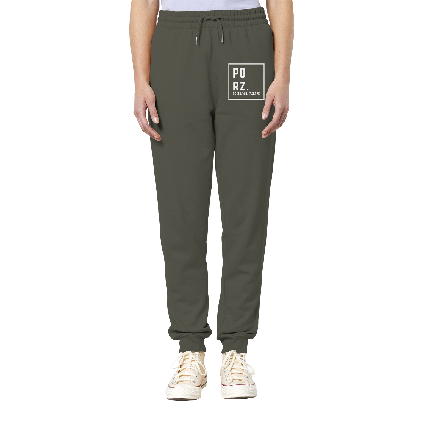 Porz Koordinaten (Druck)  - Organic Jogger Pants