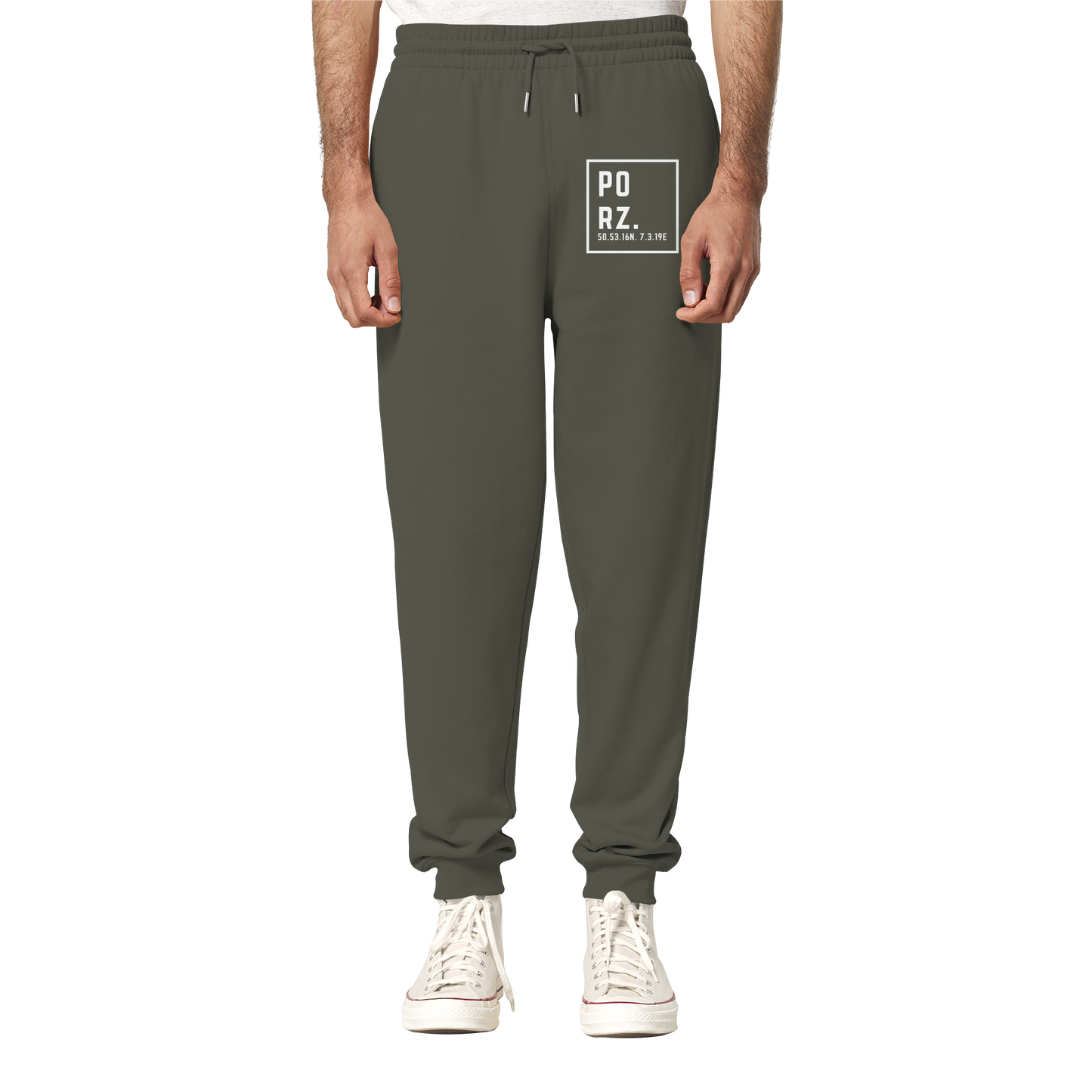 Porz Koordinaten (Druck)  - Organic Jogger Pants