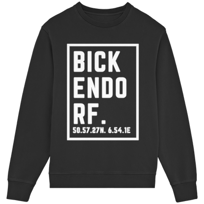 Bickendorf Koordinaten (großer Druck auf der Brust) - Organic Lightweight Sweatshirt