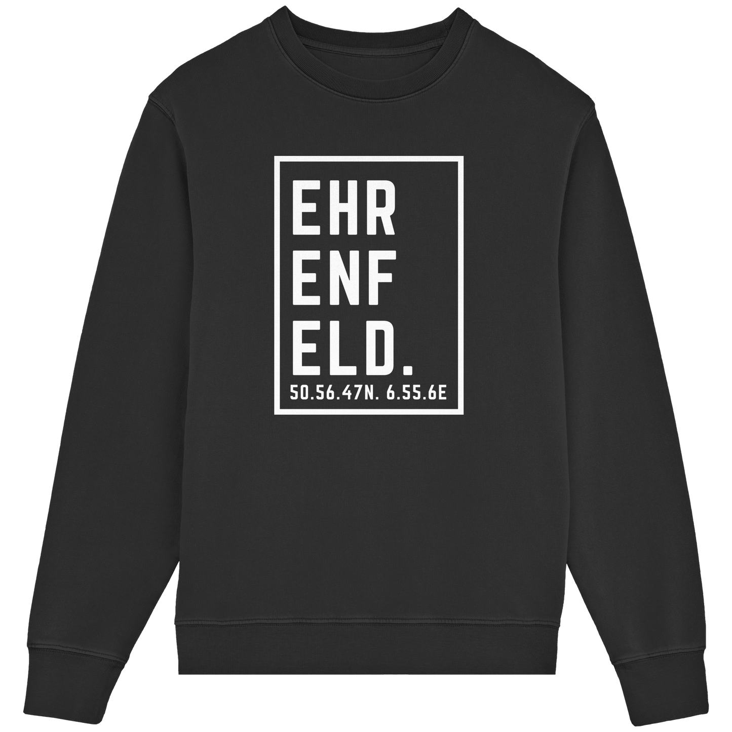Ehrenfeld Koordinaten (großer Druck auf der Brust) - Organic Lightweight Sweatshirt