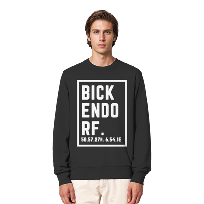 Bickendorf Koordinaten (großer Druck auf der Brust) - Organic Lightweight Sweatshirt