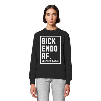 Bickendorf Koordinaten (großer Druck auf der Brust) - Organic Lightweight Sweatshirt