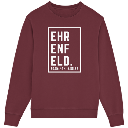 Ehrenfeld Koordinaten (großer Druck auf der Brust) - Organic Lightweight Sweatshirt