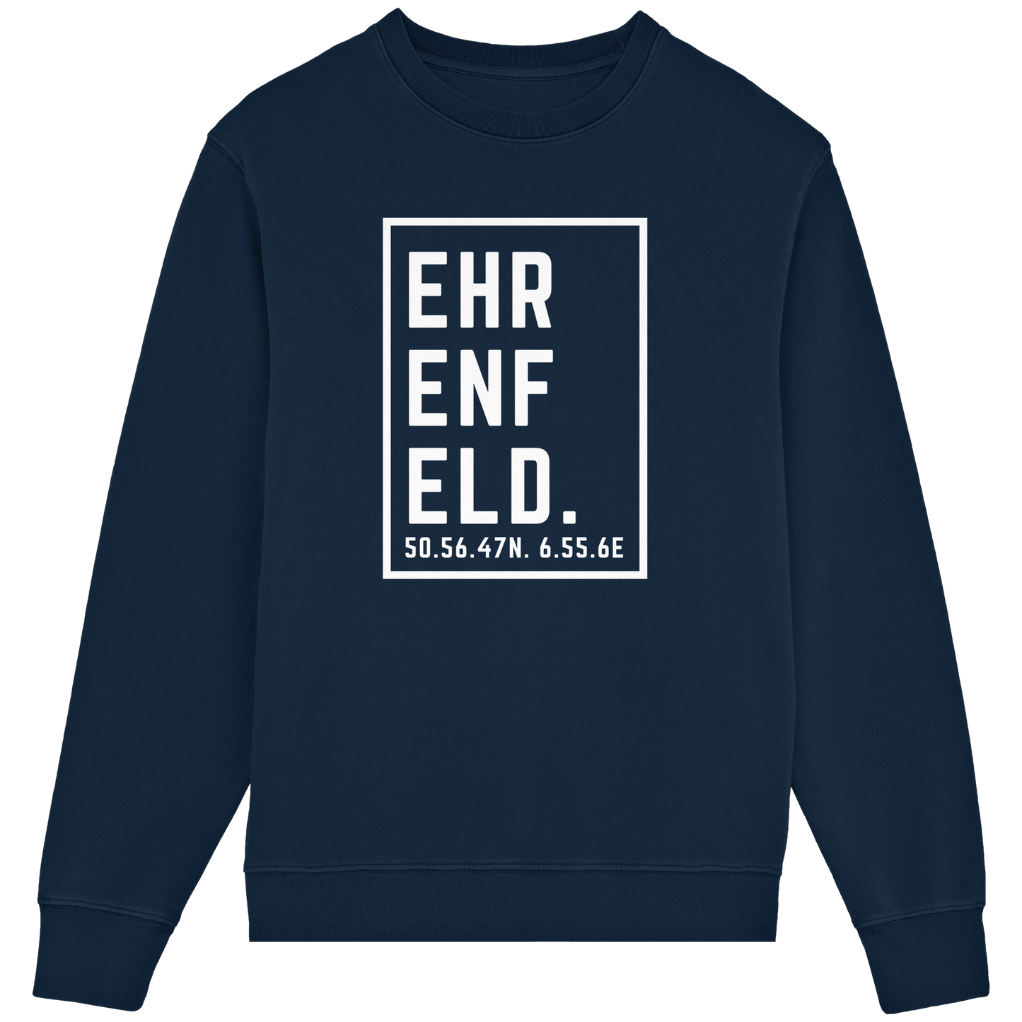 Ehrenfeld Koordinaten (großer Druck auf der Brust) - Organic Lightweight Sweatshirt