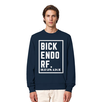 Bickendorf Koordinaten (großer Druck auf der Brust) - Organic Lightweight Sweatshirt